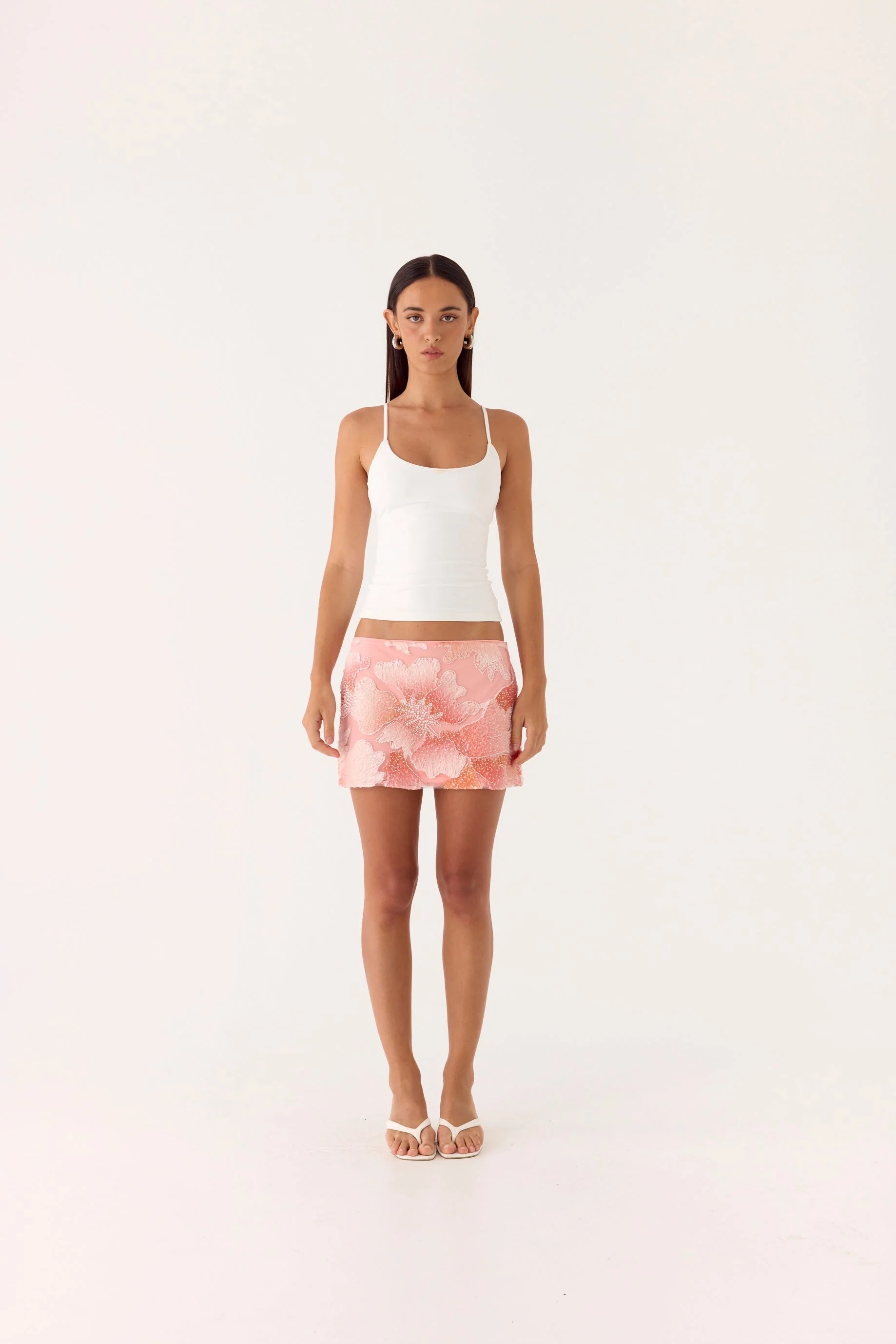 Dayna Mini Skirt Coral