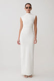Elliot High Neck Sleeveless Maxi Dress White