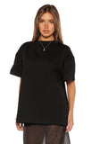 Alba Plain Black Tee