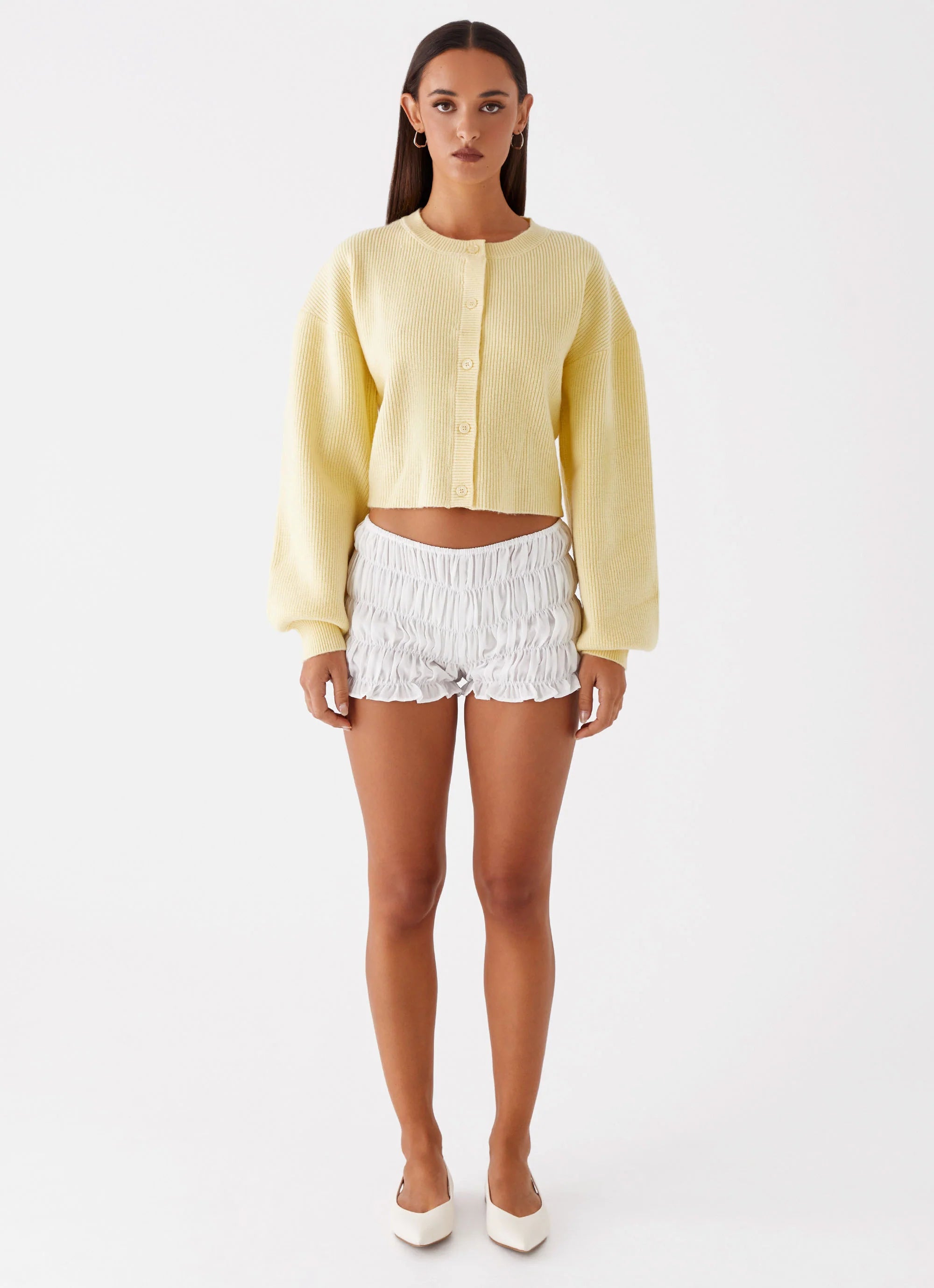 Daphne Knit Cardigan Butter Yellow
