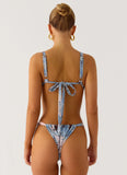 Tainy Bikini Top Aqua Blur