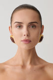 Inaya Square Stud Earring Gold