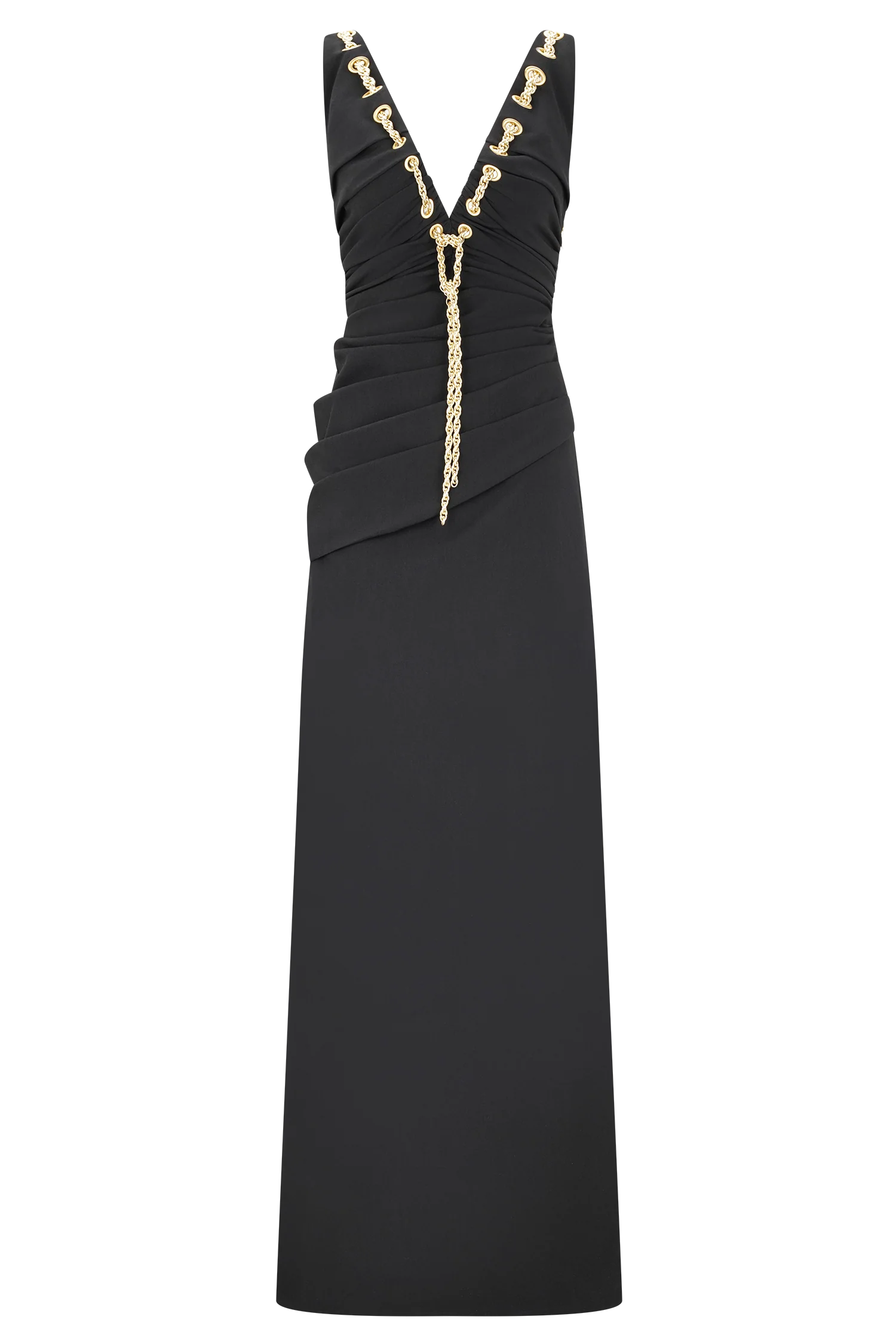 Axton Low Neck Maxi Dress Black