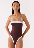 Shevie One Piece Swimsuit Chocolate