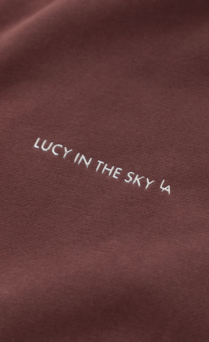 Darted Barrel Lucy Sweatpants in Brown