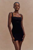 Jocelyn Backless Shapewear Mini Dress Black