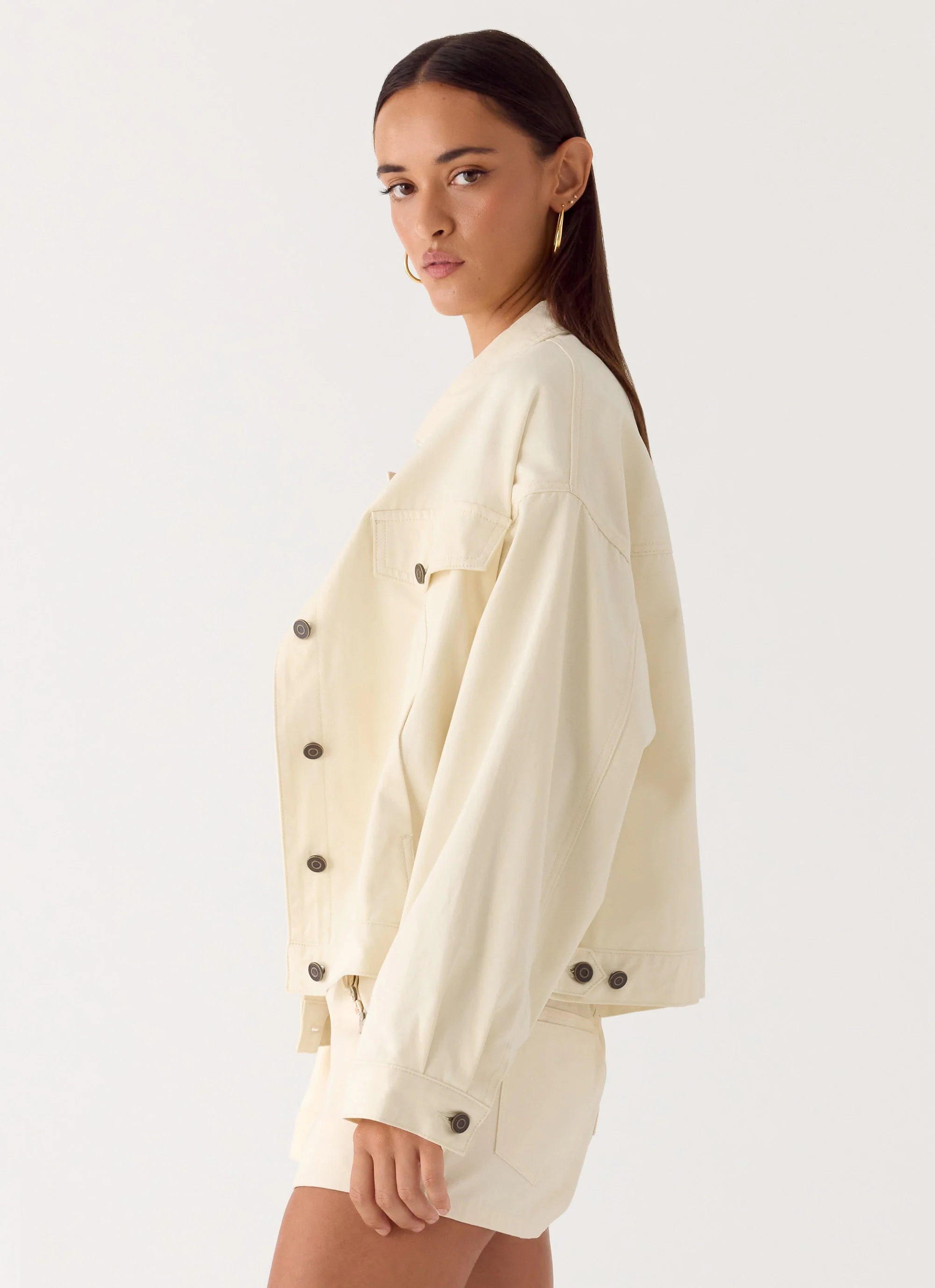 Lewis Drill Jacket Ivory
