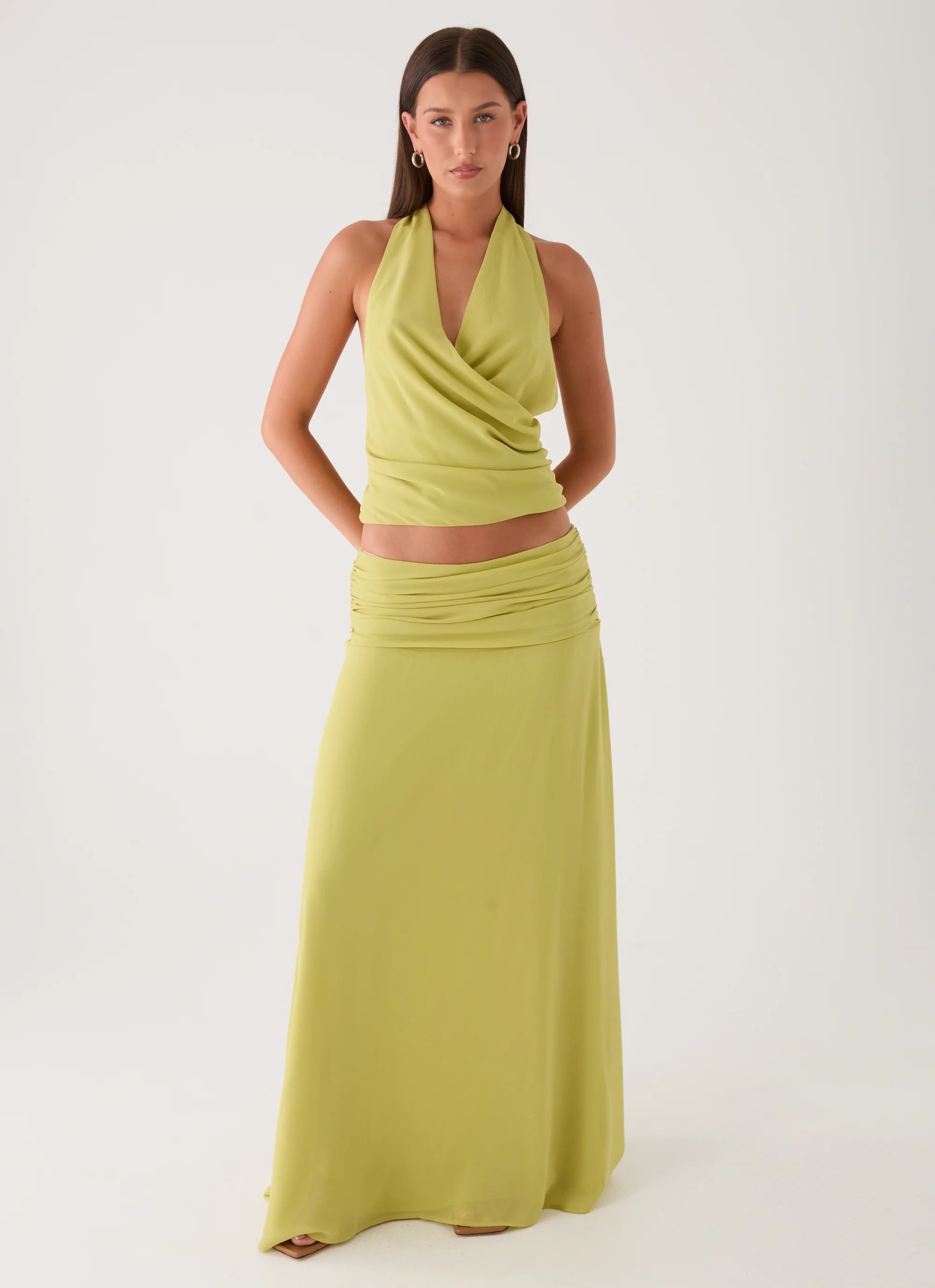 Willowmena Maxi Skirt - Lime
