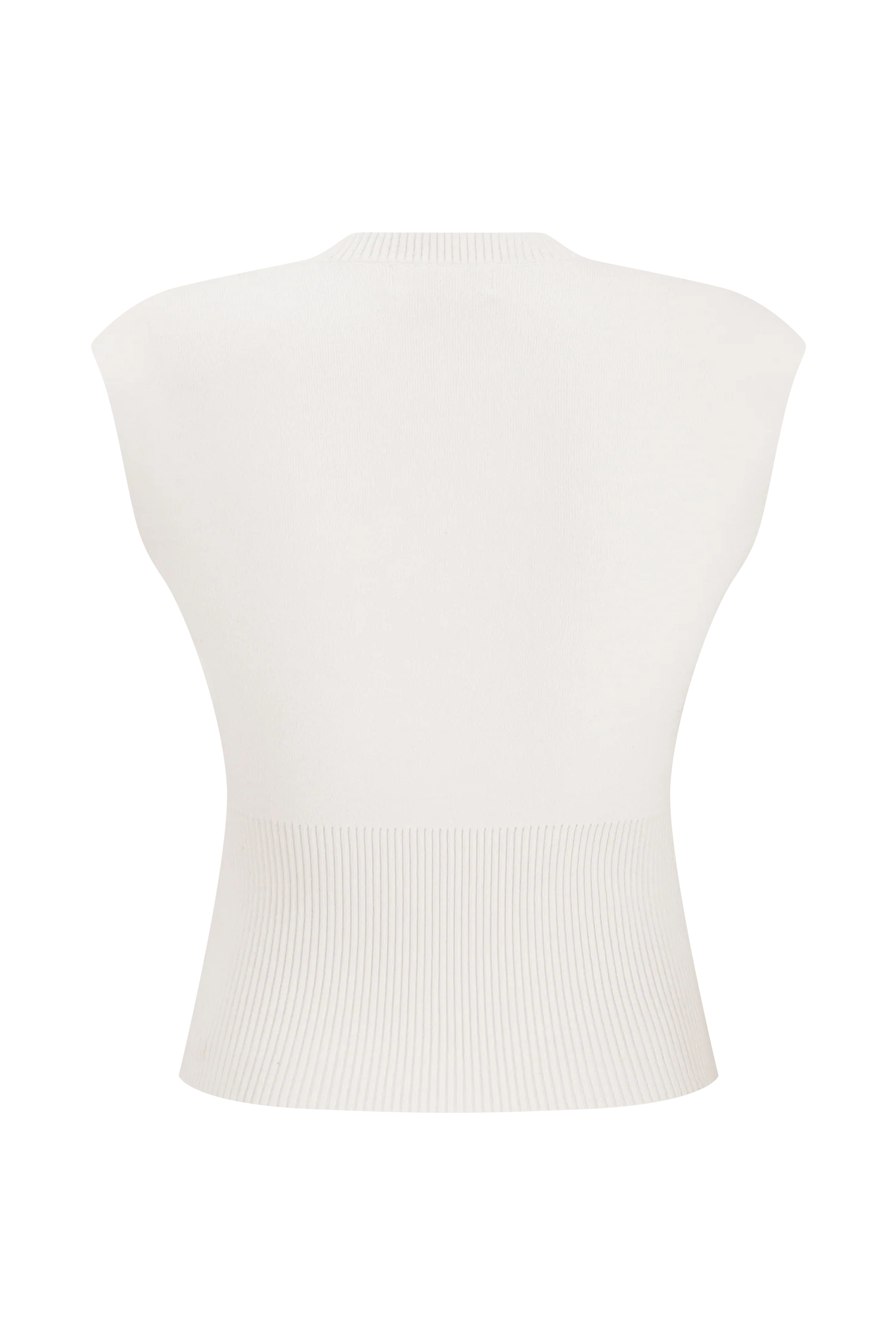 Sharpay Sleeveless Knit Top Ivory