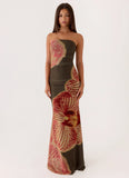 Iroha Strapless Maxi Dress Jungle Grove