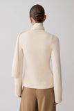 Lara Knit Cardigan With Scarf Ivory