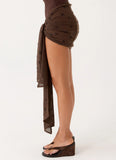 Deia Beaded Sarong Chocolate