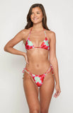 90 Swim Oceania Green Floral Triangle Bikini Top