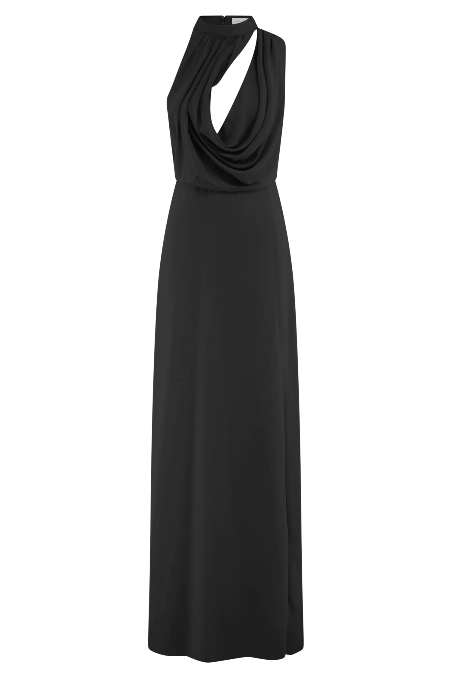Galia Cowl Neck Maxi Dress Black