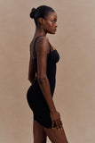 Jocelyn Backless Shapewear Mini Dress Black