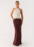 Sienna Sunset Maxi Skirt Chocolate