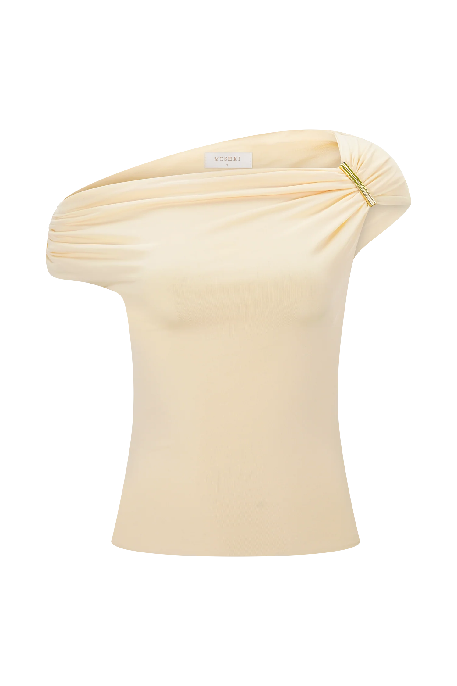 Kinsley Slinky Top With Hardware Pale Lemon