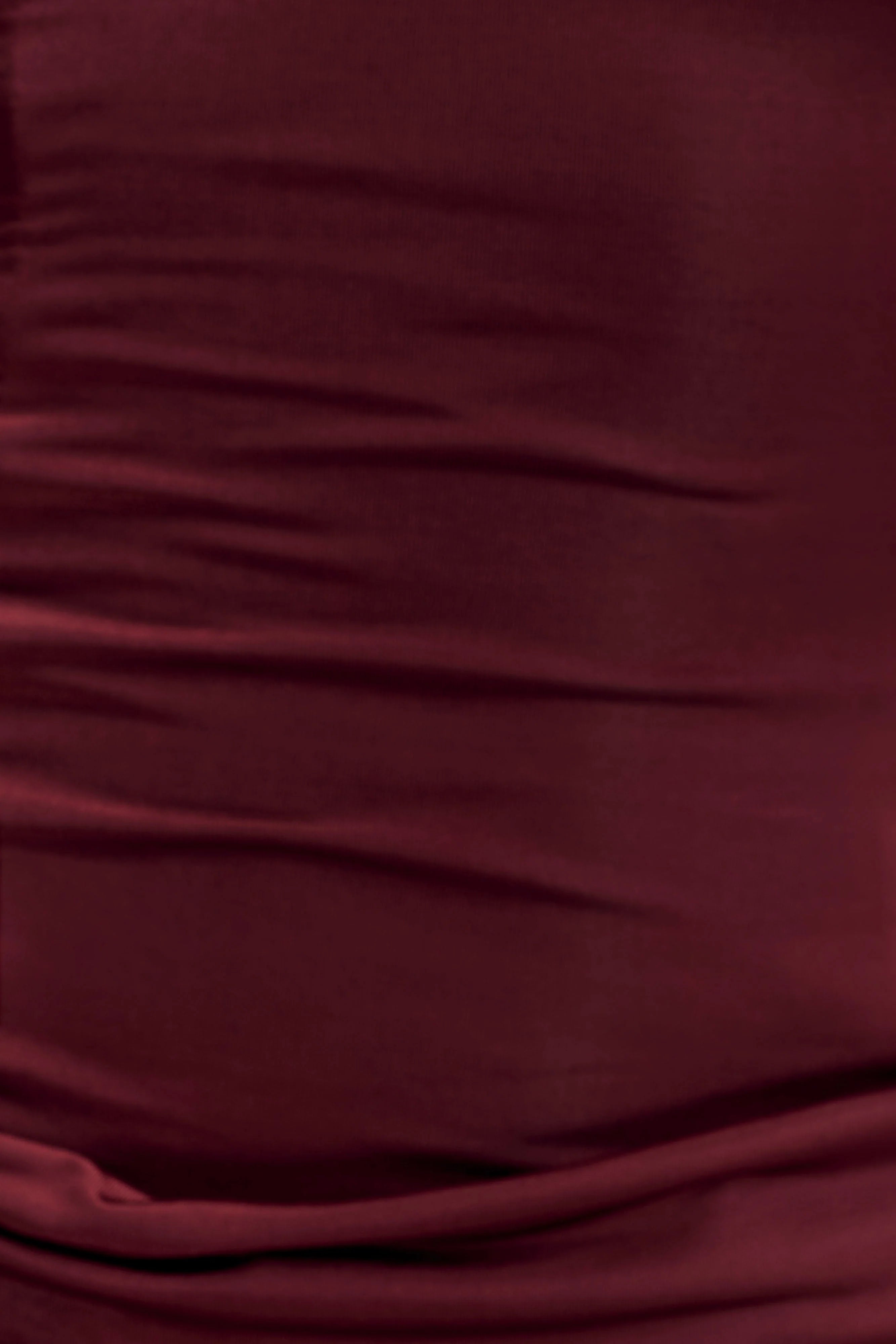 Mattea Slinky And Mesh Maxi Dress With Scarf Burgundy