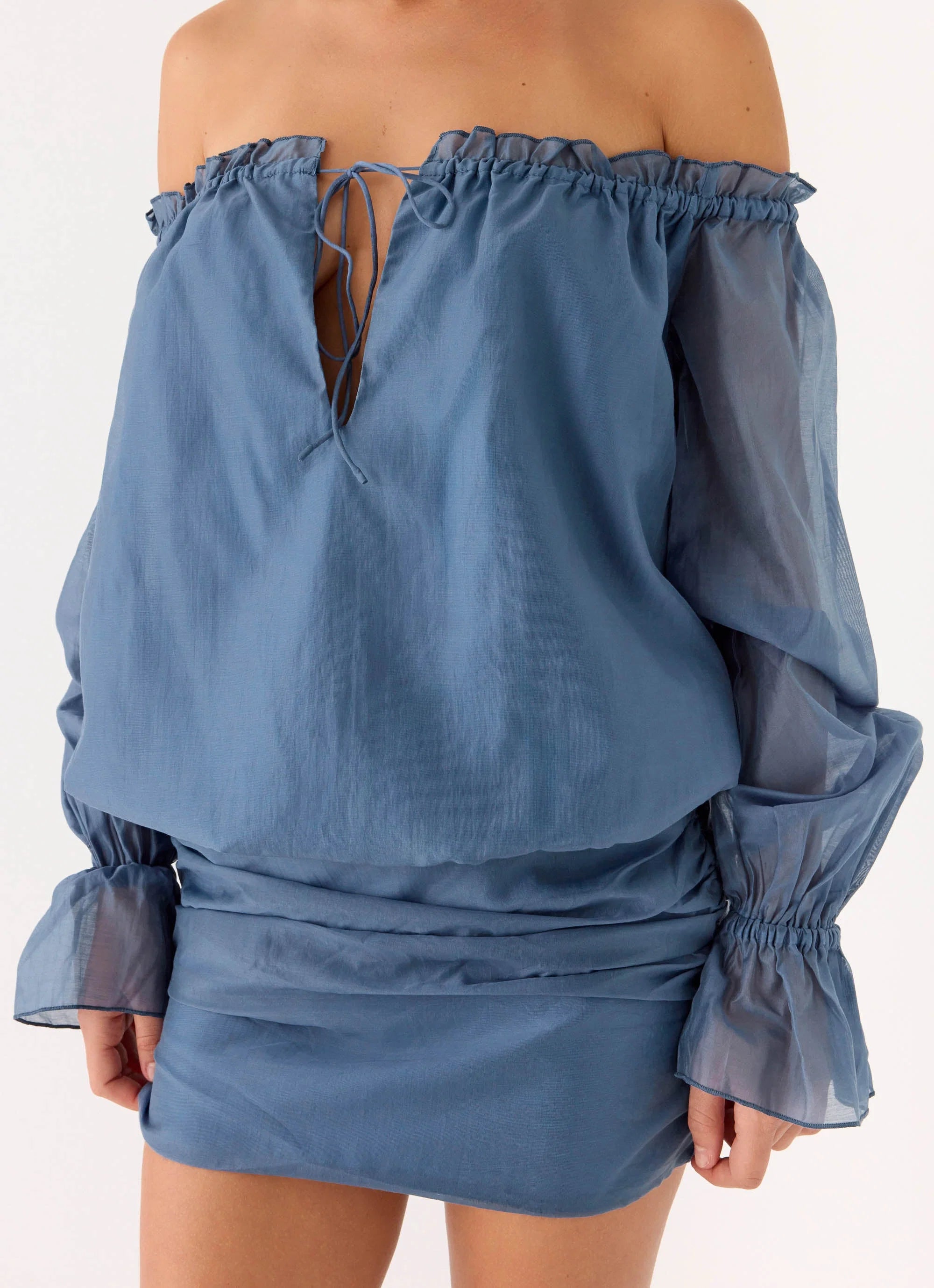 Tedara Mini Dress Washed Navy