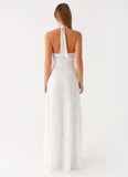 Ember Valley Cotton Maxi Dress Ivory