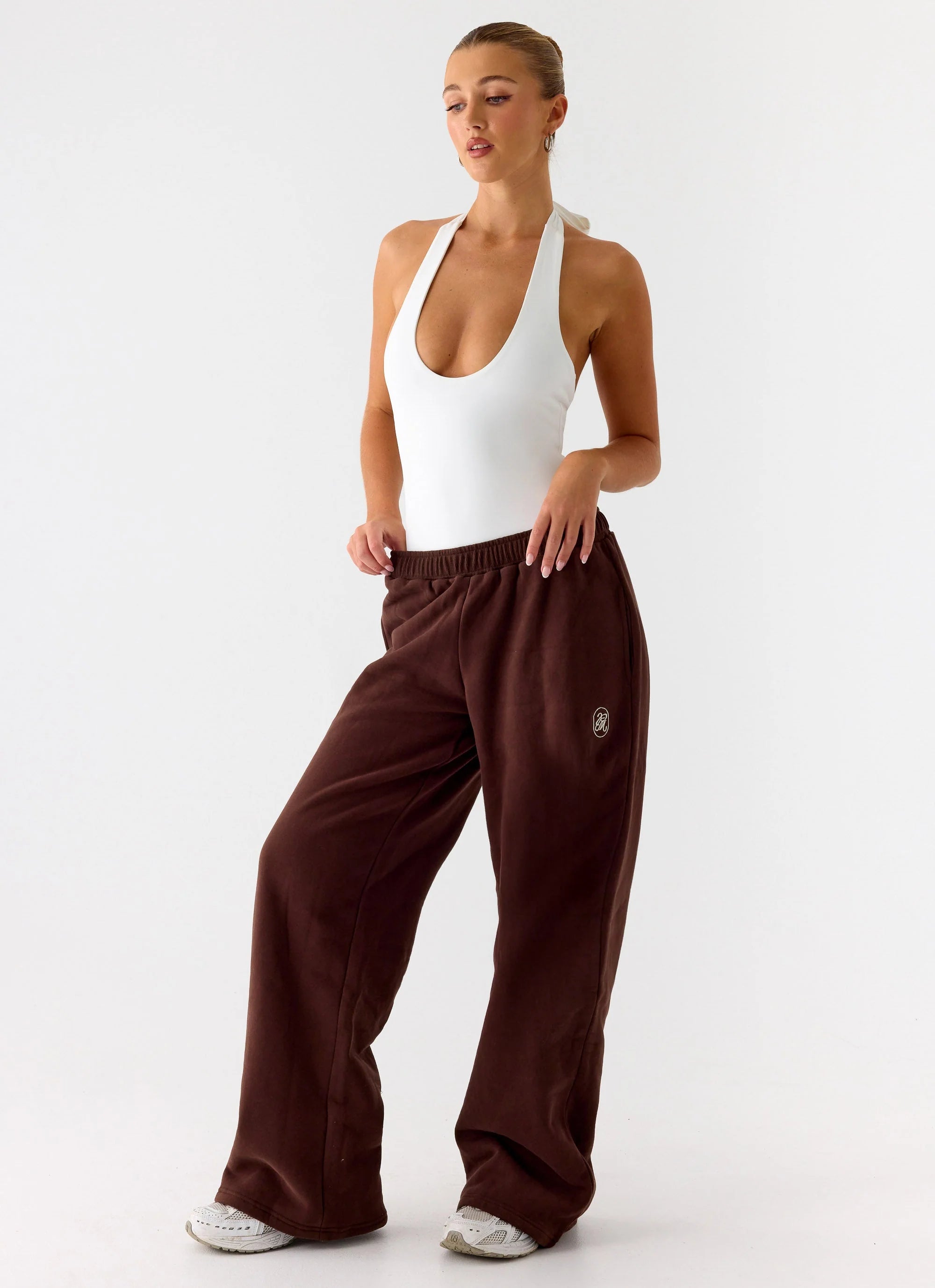 Signature Low Rise Sweatpants Chocolate