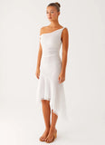 Huntah Midi Dress Ivory