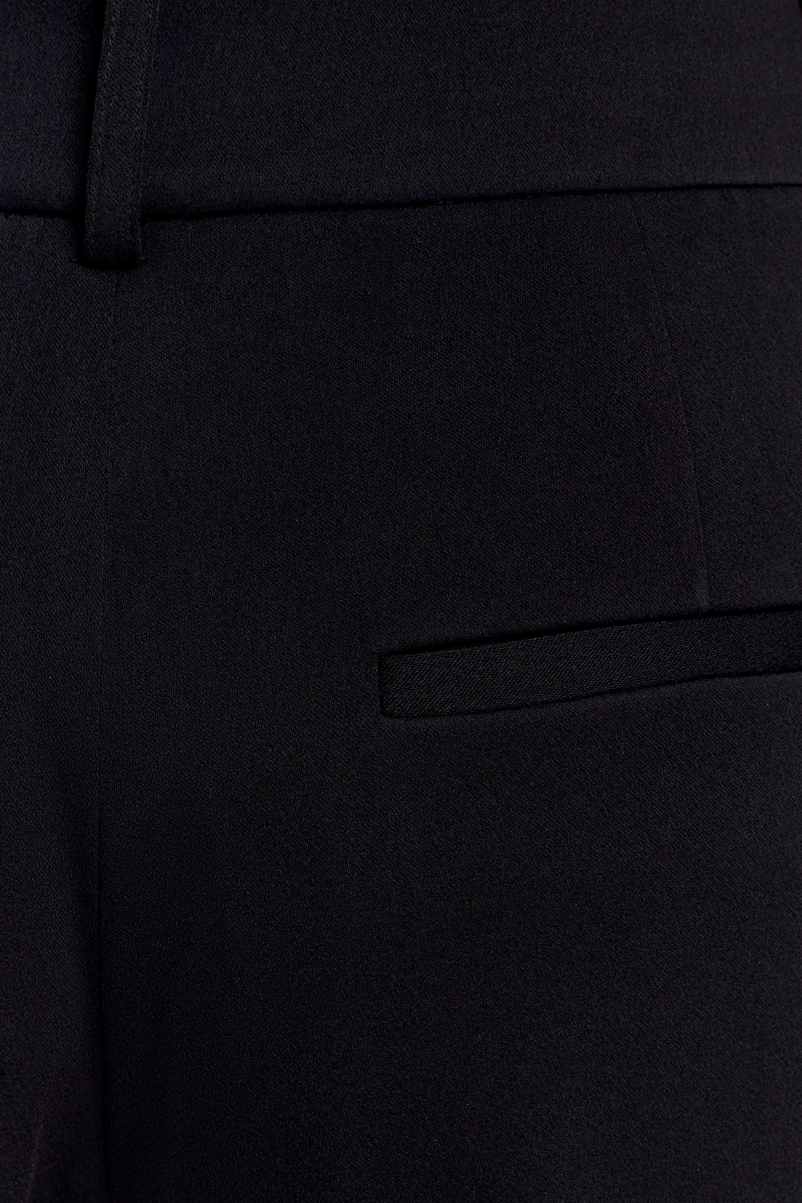 Fatima Satin Straight Leg Pant Black
