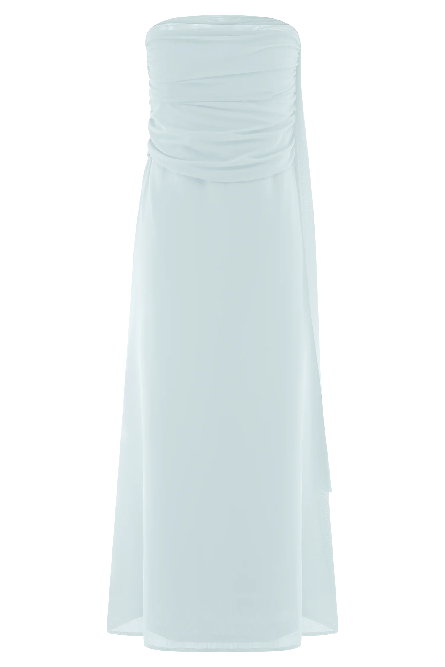 Arna Mesh Maxi Skirt Pale Blue