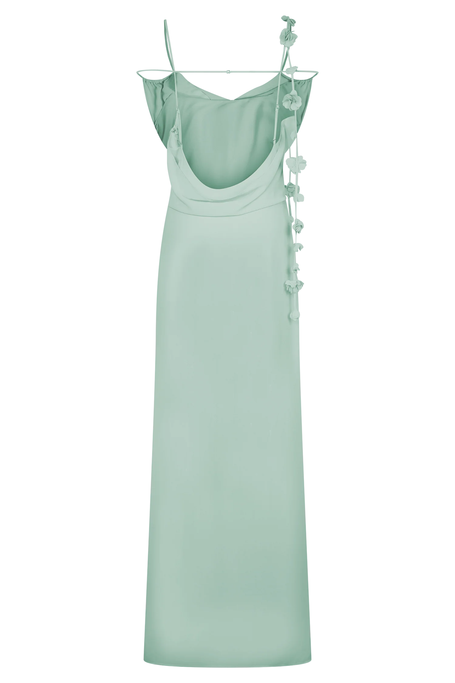 Rosalie Floral Chiffon Maxi Dress Lagoon