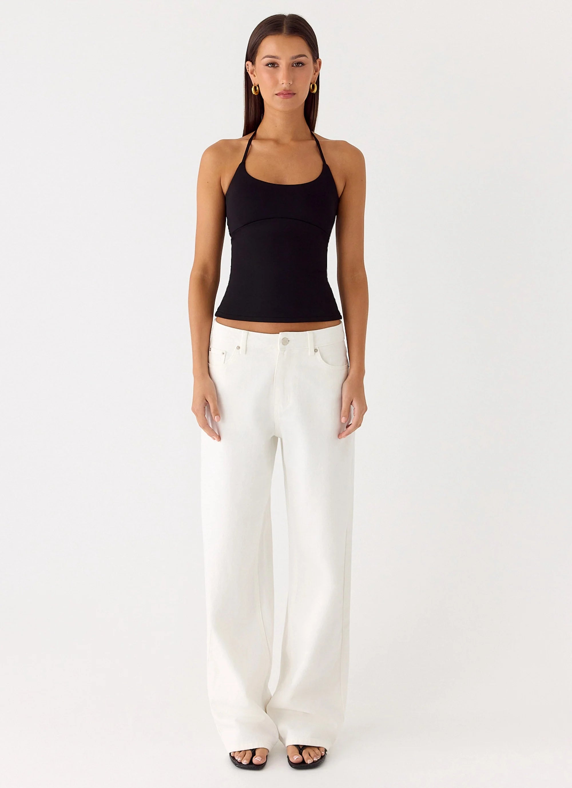 Chauncey Halter Top Black