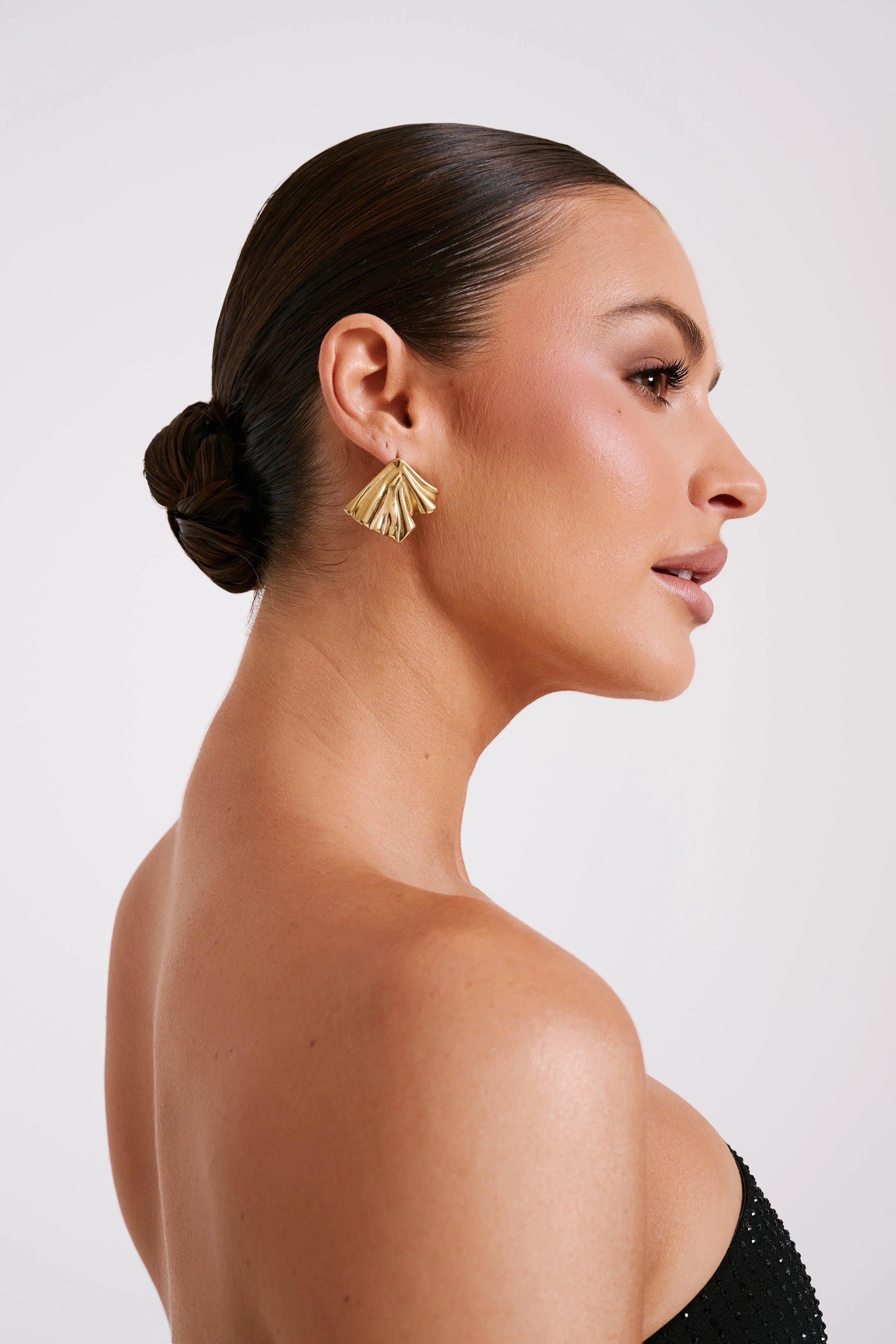 Willa Draped Earrings Gold