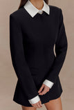 Gretchen Suiting Mini Dress Black