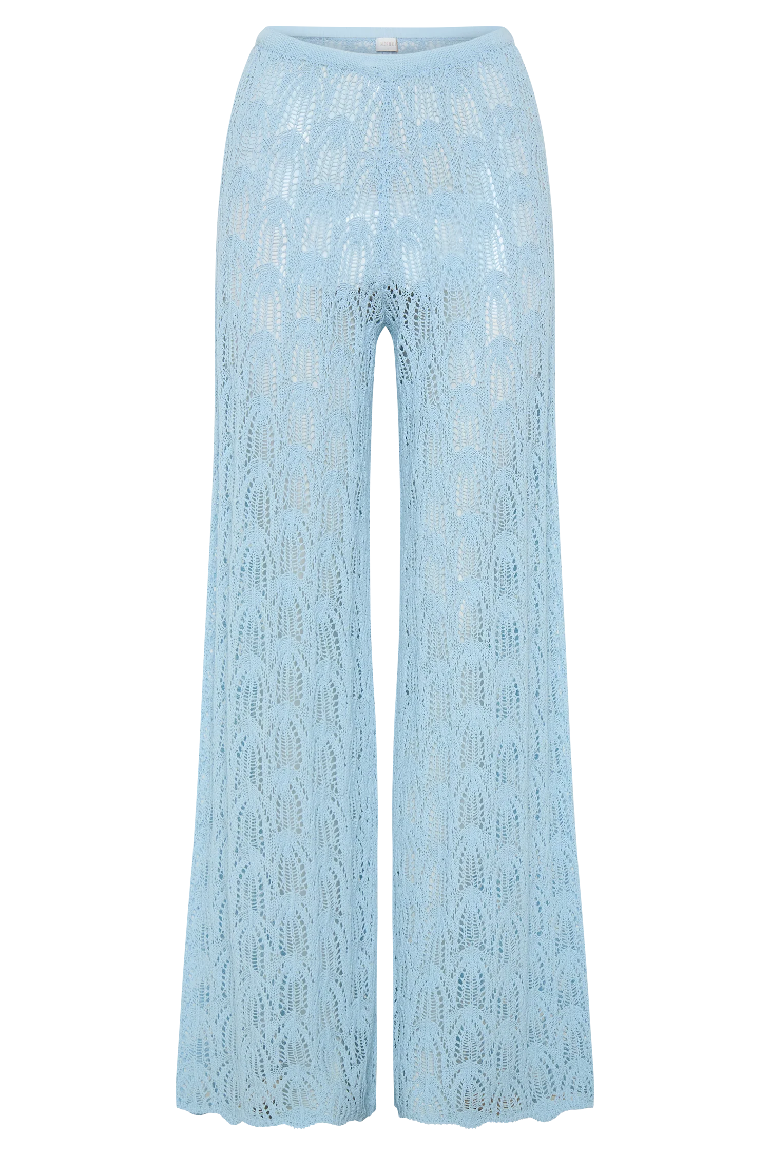 Glinda Crochet Pants Light Blue