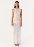 Briar Backless Maxi Dress Ivory
