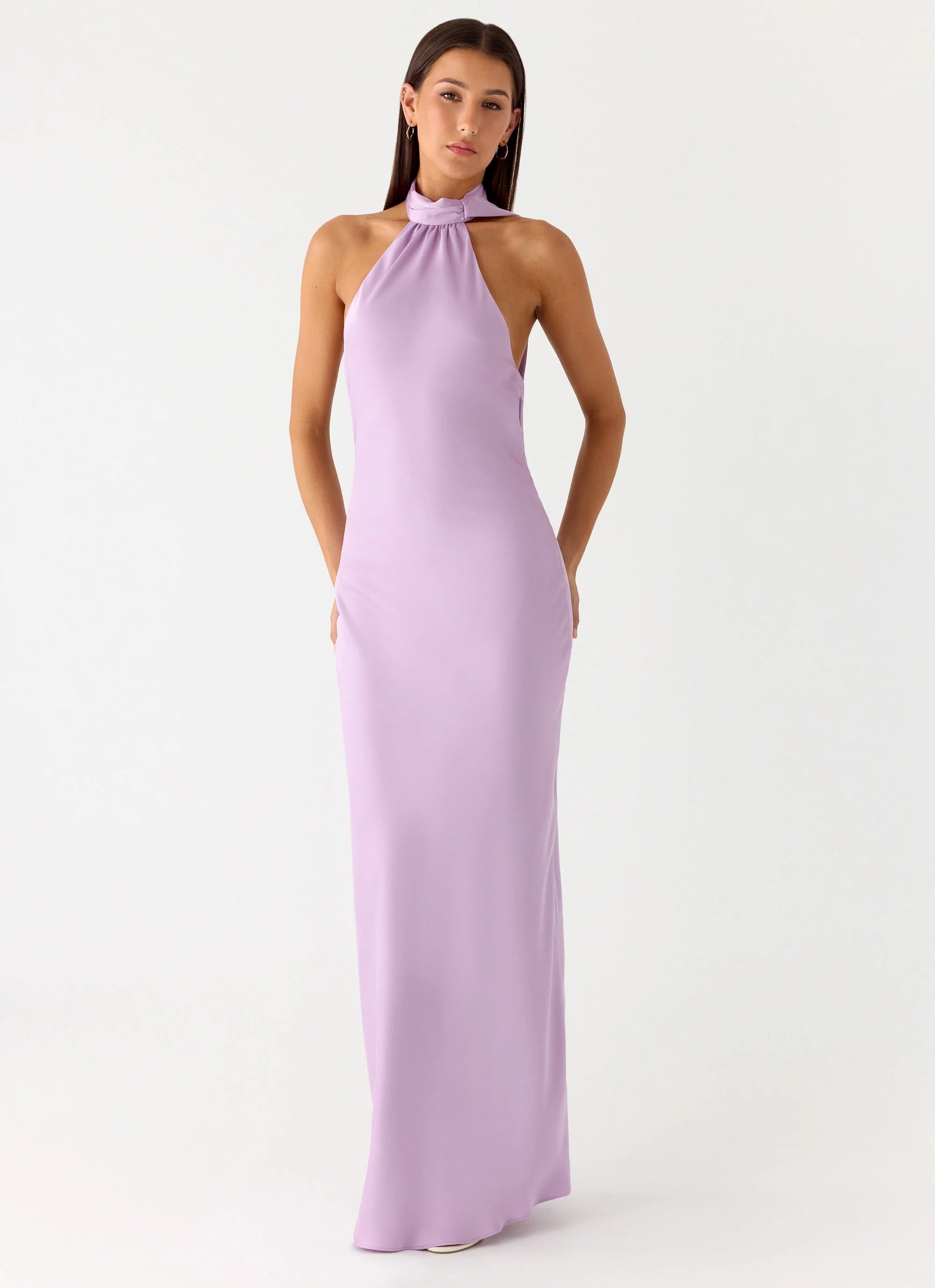 Keena Scarf Maxi Dress Lavender