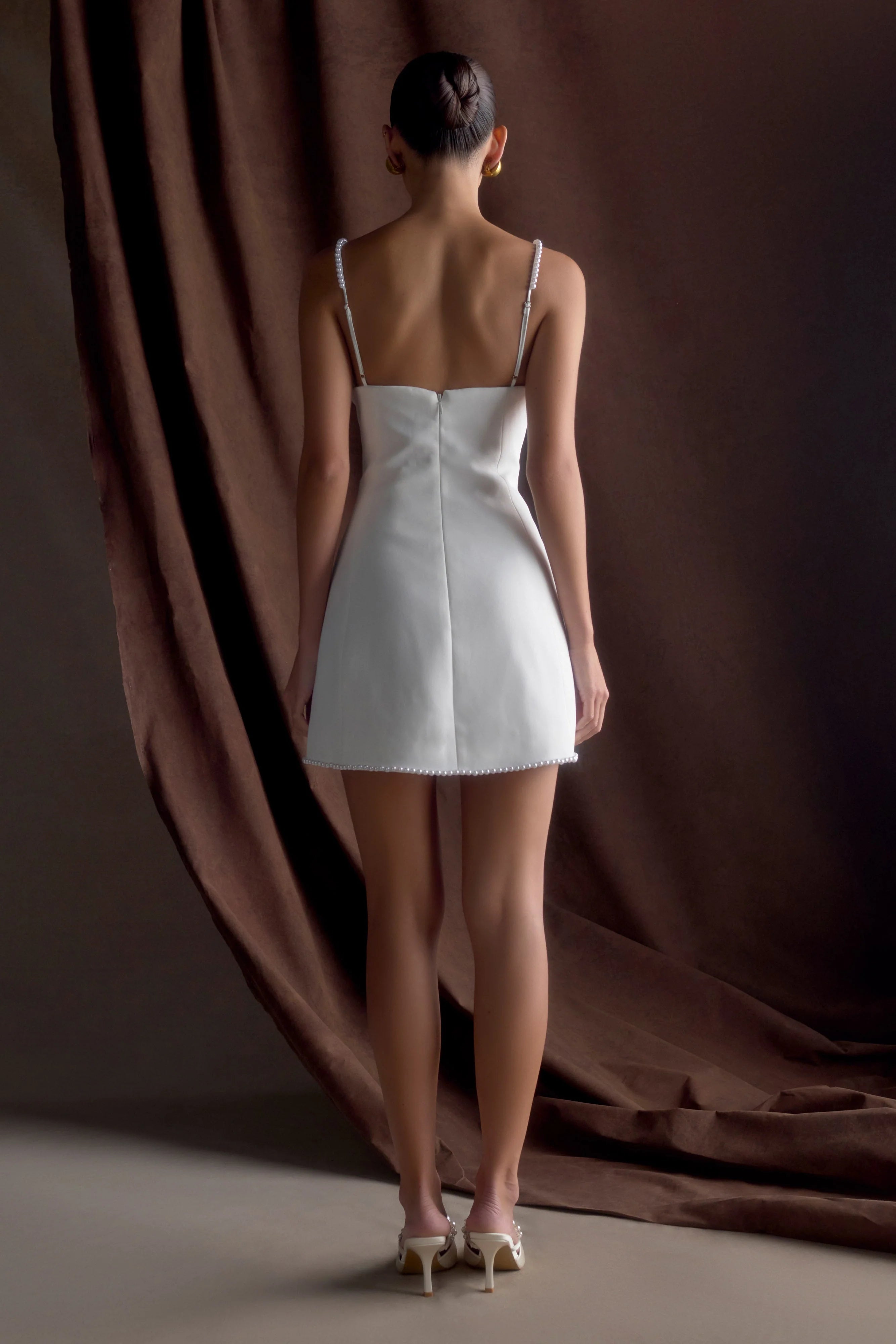 Liliane Suiting Mini Dress Ivory