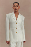 Bellamy Cinched Blazer Ivory