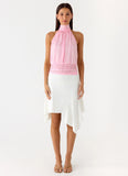 Willow Chiffon Top Baby Pink