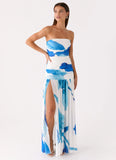 Laidee Maxi Dress Cerulean Bloom