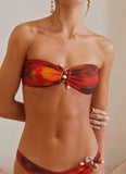Ilyana Bandeau Bikini Top Scarlet Blur