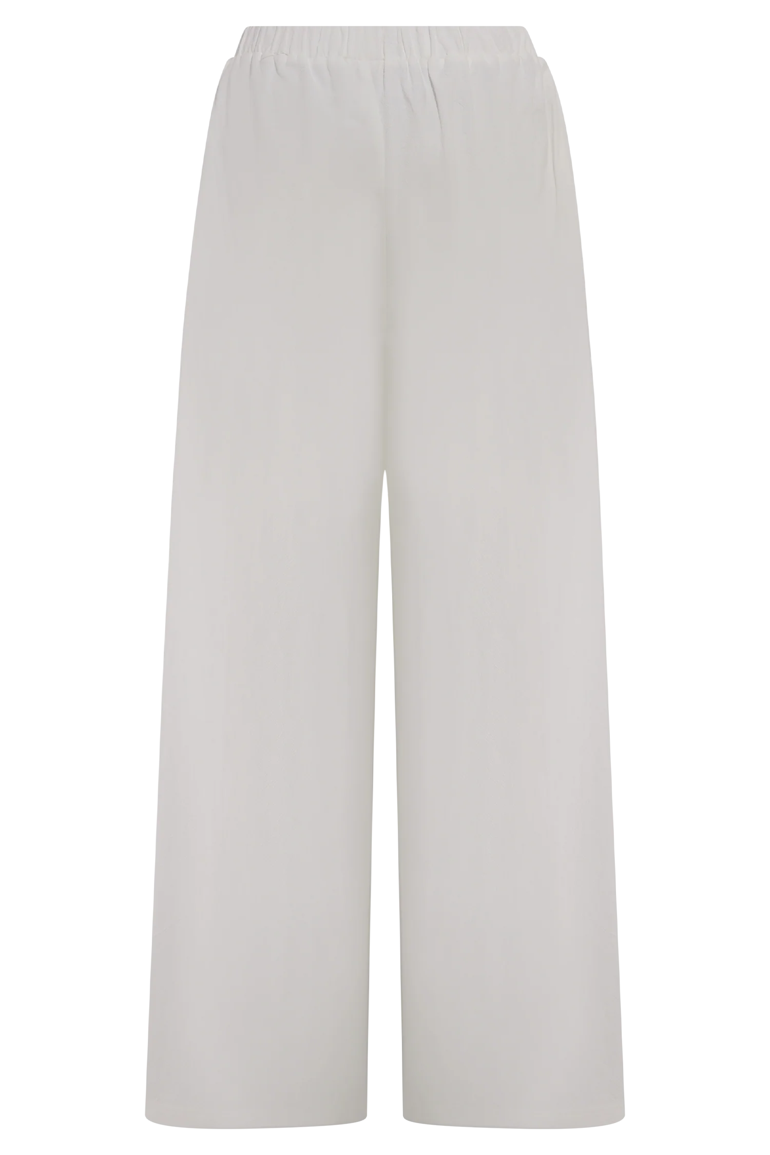 Campbell Cotton Wide Leg Pants White