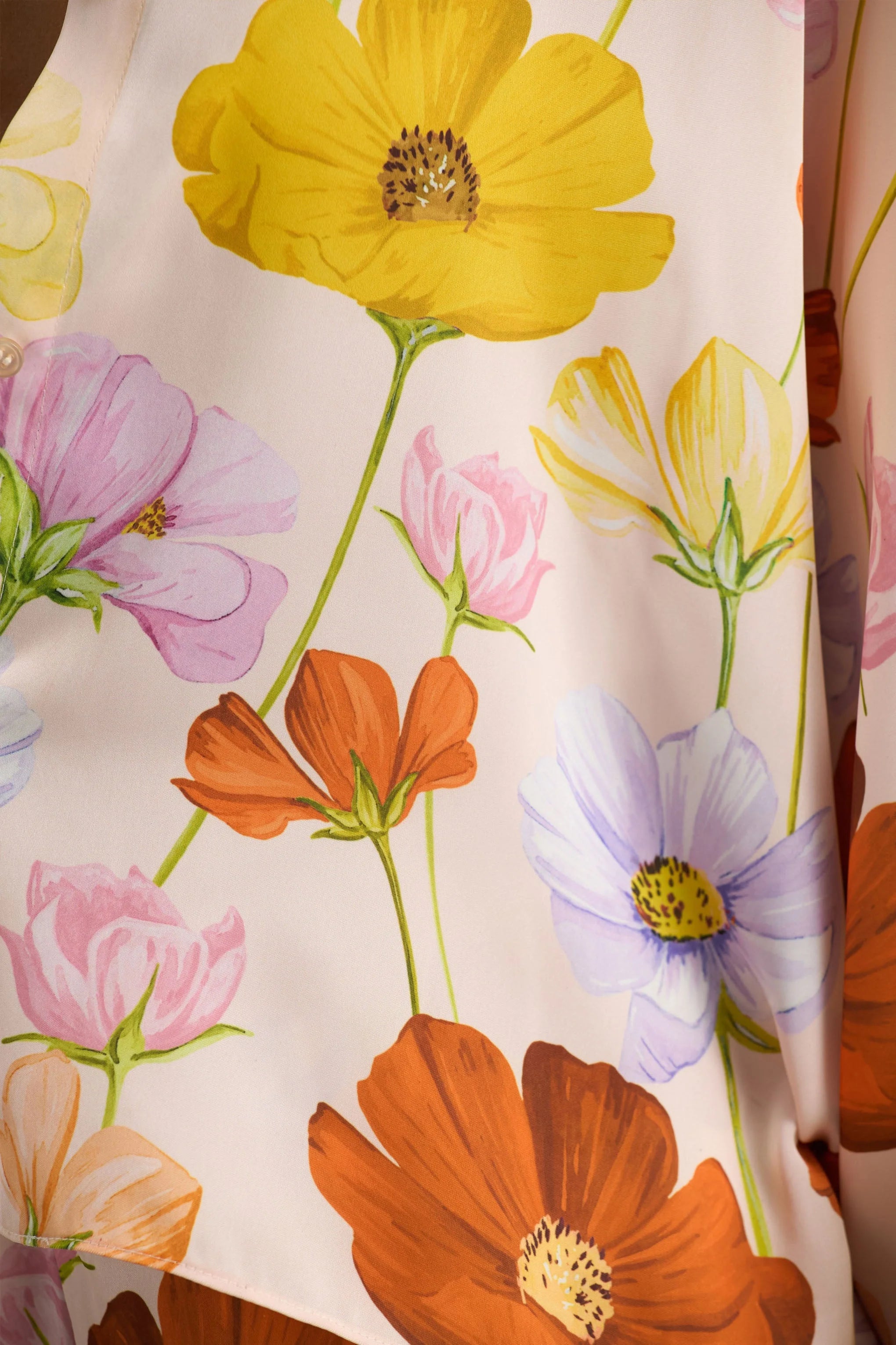 Lolite Bright Floral Print Long Sleeve Shirt
