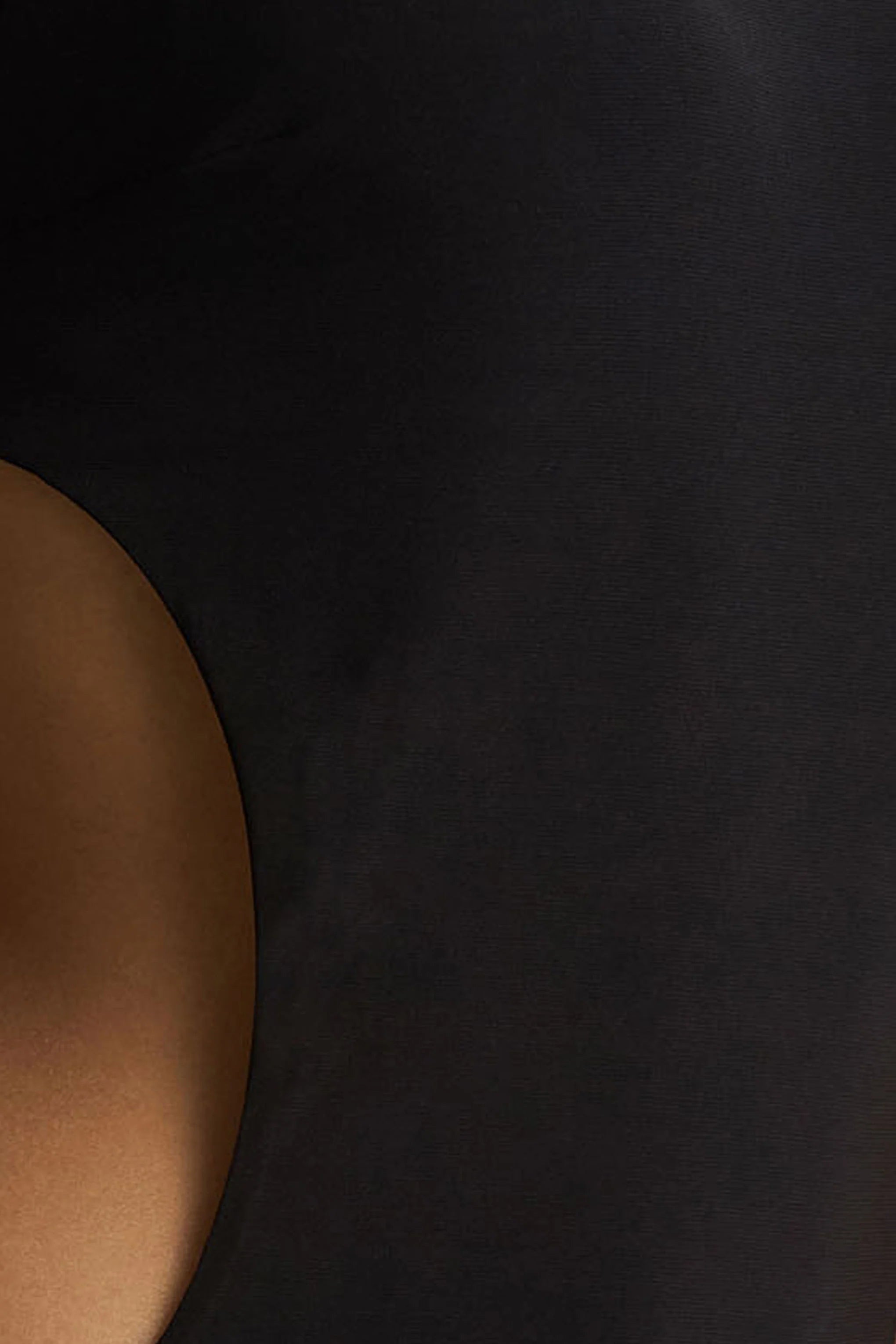 Katara Black High Neck Maxi Dress With Body Cut Out Details