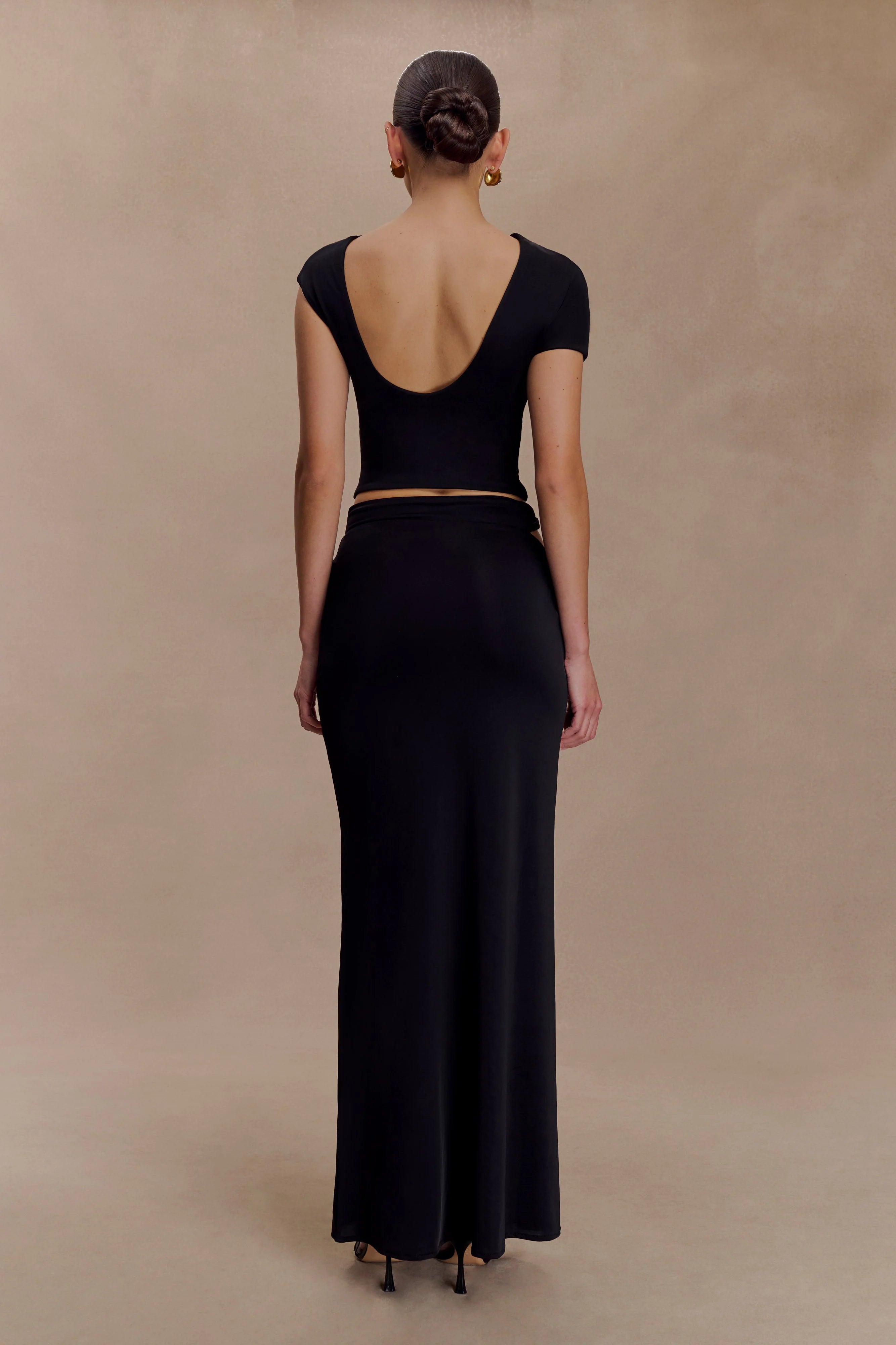 Haven Slinky Twist Top Black