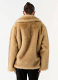 Milika Faux Fur Coat Beige