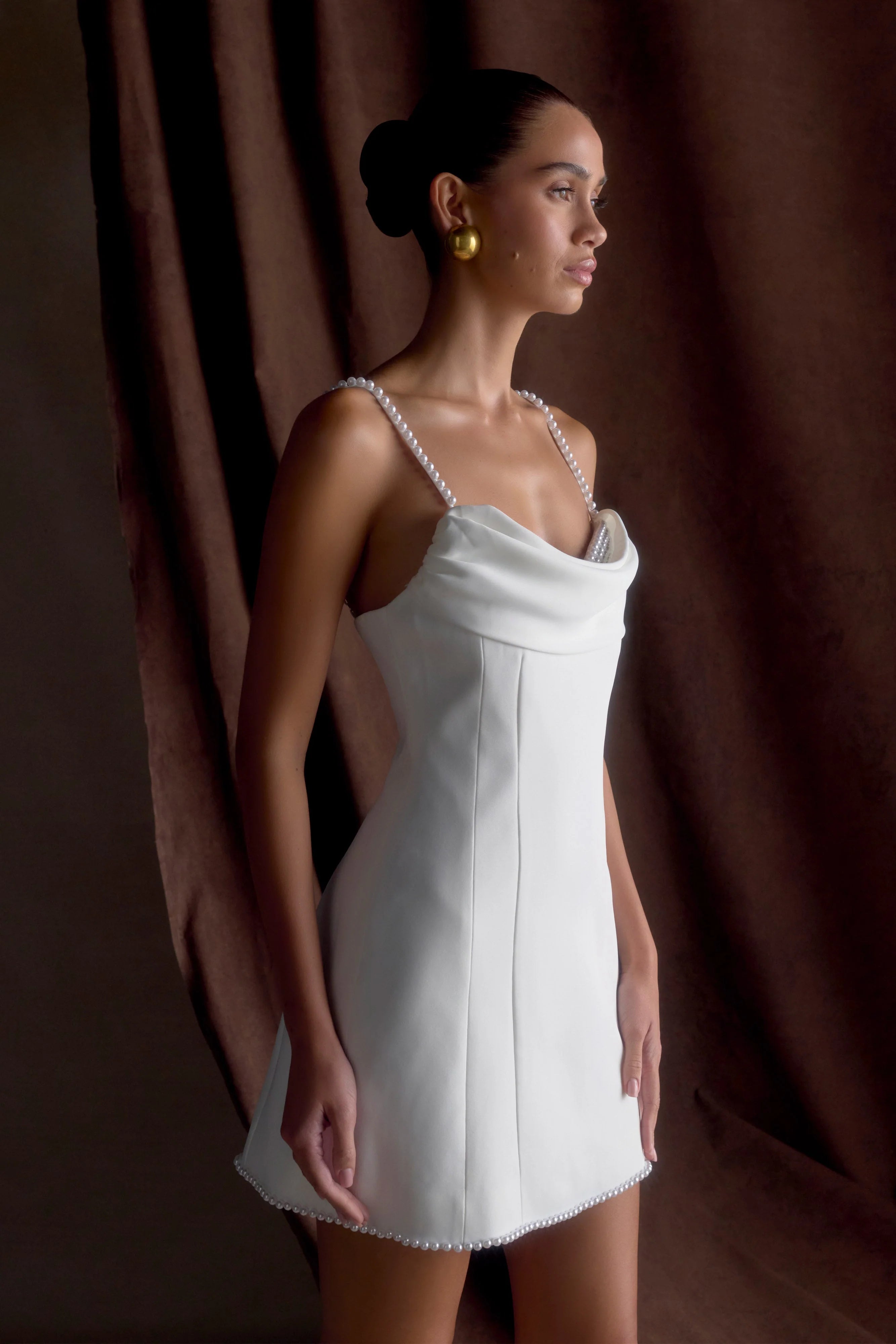 Liliane Suiting Mini Dress Ivory