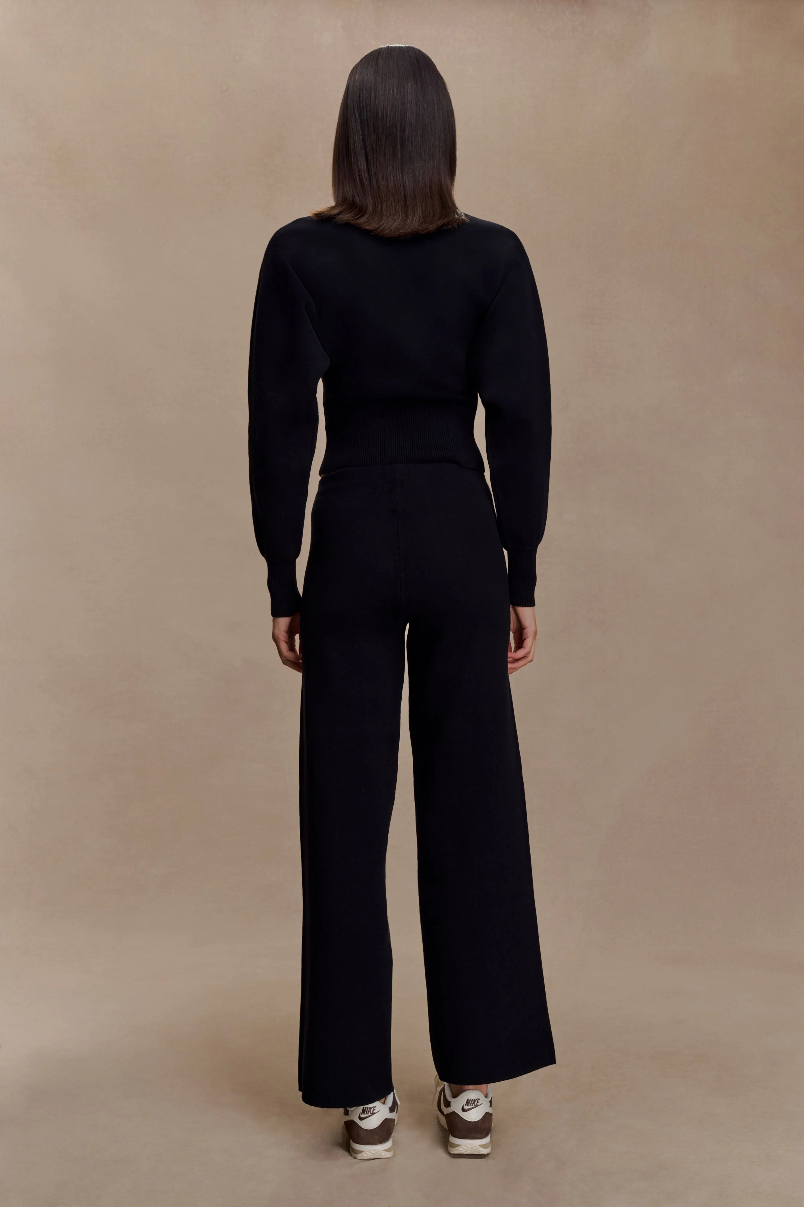 Kerrymae Straight Leg Knit Pants Black
