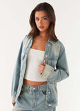 Maxwell Denim Jacket Washed Blue