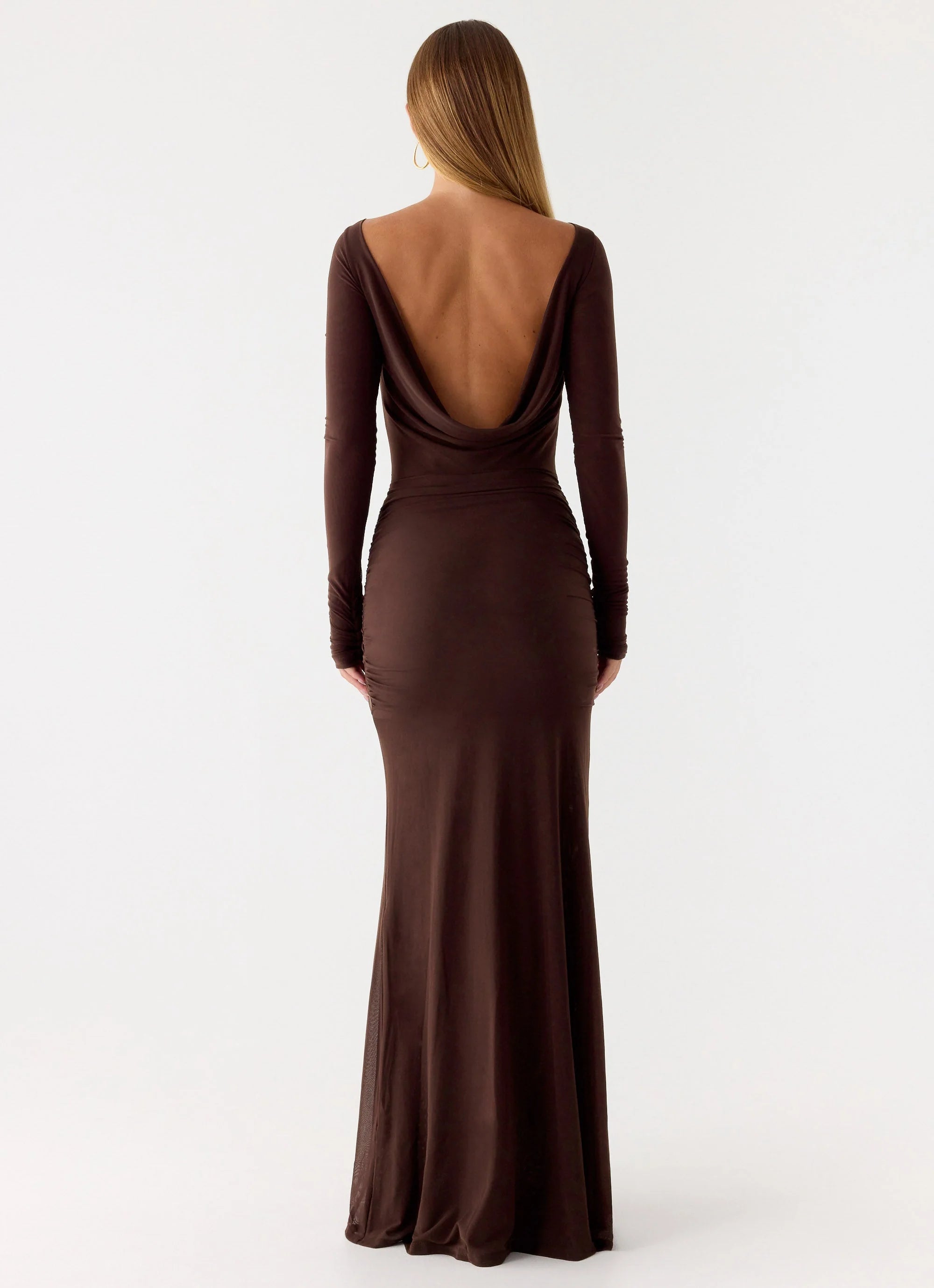 Dray Maxi Dress Chocolate