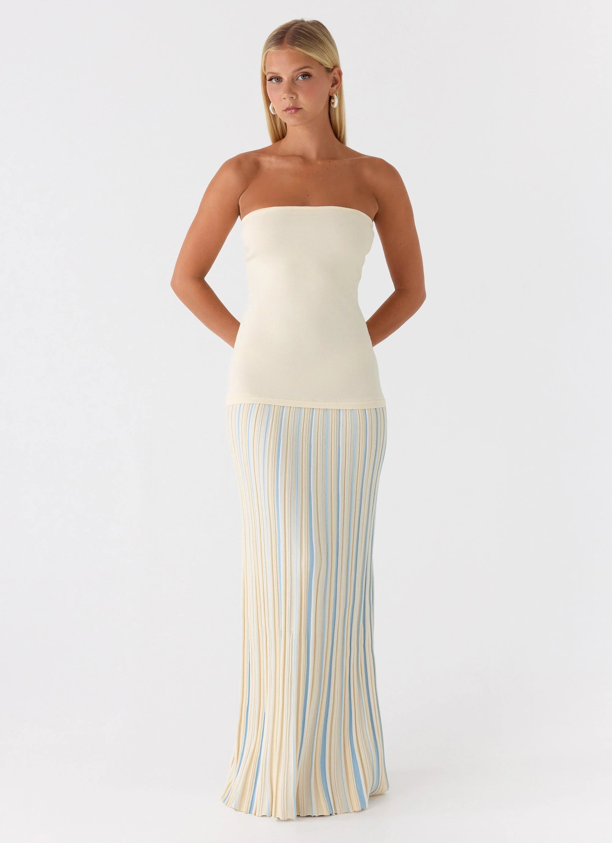 Otillie Knit Maxi Dress Yellow